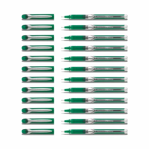 Pilot Hi-Tecpoint V10 Grip Tintenroller grün - 12er-Set - Tintenschreiber mit ergonomischem Grip, 0,6 mm Strichstärke und lebendiger grüner Schreibfarbe - perfekt für präzises Schreiben und Zeichnen.