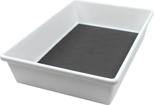 Besteckkasten Besteckkasteneinsatz Ablage Wohnwagen Wohnmobil Camping Caravan Boot 247x170 weiß grau