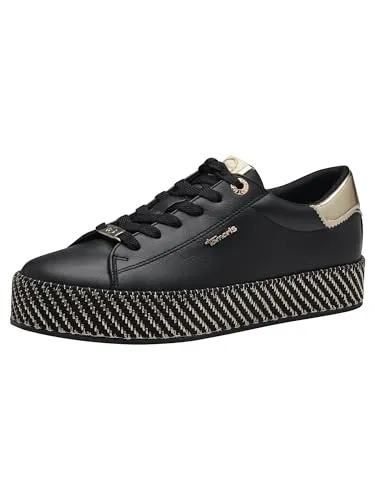 Tamaris Sportlicher Schnürer - Bequemer Halbschuh für jeden Anlass - Halbschuhe mit sportlichem Design, ideal für den Alltag. Der Tamaris Schnürer bietet hohen Tragekomfort und eine rutschfeste Gummisohle.