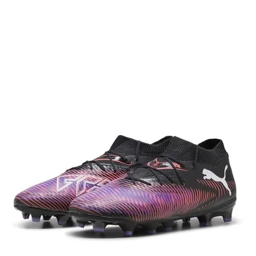 PUMA Future 8 PRO FG/AG JR Fussballschuh - Black White-Glowing RED, 34.5 EU - Fußballschuhe mit innovativem Design und hervorragendem Grip für junge Talente auf dem Platz.