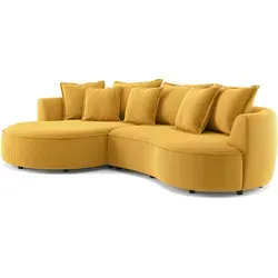 Ecksofa Mustard Samt 287 cm von Roller