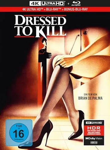 Dressed to Kill - 3-Disc Limited Collector's Edition im Mediabook - Filme, enthält 4K Ultra HD, Blu-ray und Bonus-Blu-ray für ein ultimatives Seherlebnis!