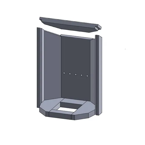 Feuerraumauskleidung für Justus P50-5 B Kamin