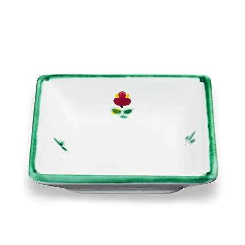 GMUNDNER KERAMIK Snackschale Streublume - Handgemachte Snackschale aus Österreich, ideal für Salat, Chips oder Obst. Mit zeitlosem Streublumen-Dekor, spülmaschinengeeignet und mikrowellenbeständig.