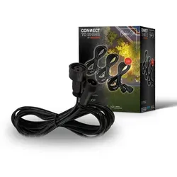 BRILONER Connect to Shine 3er Set Kabelverlängerungen, IP67 Wasserfest, je 2 meter, schwarz, 0,2 x 1,5 cm - Schwarz