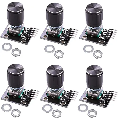 RUNCCI-YUN 6 x KY-040 Drehwinkelgeber Drehgeber Rotary Encoder Modul für Arduino