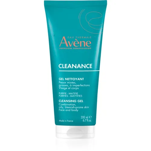 Avène Cleanance Cleansing Gel 200 ml - Gesichtsreinigung für fettige Haut, reguliert die Talgproduktion und sorgt für ein mattes Hautbild – ideal für die tägliche Pflege.