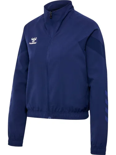 Hummel hmlTRAVEL WOVEN JACKET WOMAN - MARINE - S - Sportjacken, ideale Begleiter für Outdoor-Aktivitäten bei jedem Wetter dank leichtem, wasserabweisendem Material und atmungsaktivem Innenfutter.