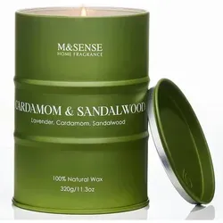 Duftkerzen Kardamom Sandelholz Sojawachs 320g Kardamomholz
