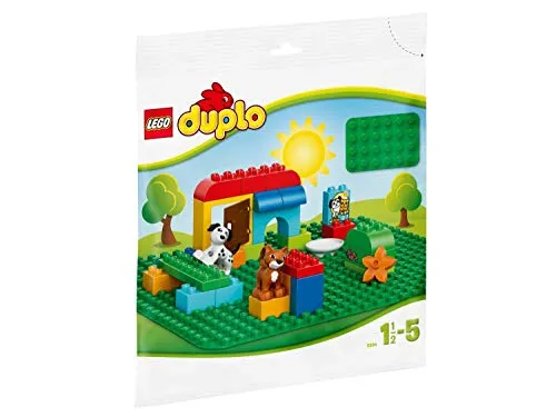 LEGO 2304 DUPLO Classic Große Bauplatte, Spielzeug für Vorschulkinder, grün