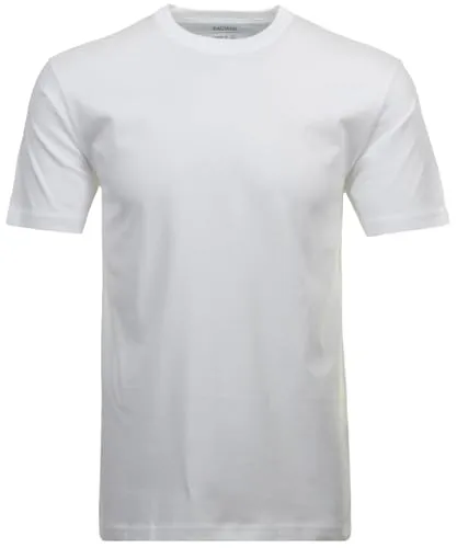 RAGMAN Shirt Doppelpack Weiß Rundhals XXL - T-Shirts für Herren aus 100% Pima Baumwolle, formstabil und mit verstärktem Nacken für besten Tragekomfort – ideal für den täglichen Gebrauch.