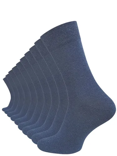 Cotton Prime® Socken Gesundheitssocken aus Baumwolle (10-Paar) ohne störende Naht