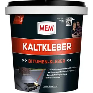MEM Kaltkleber 800 Gramm lösemittelfrei Bitumenkleber für Dachpappe