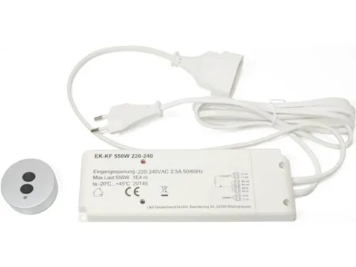 HV-Funkschalterset 230 V 575 W in weiß von L&S