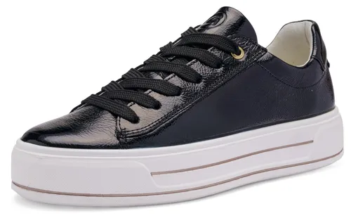Ara Damen Sneaker CANBERRA, schwarz, Gr. 41 - Bequeme Eleganz - Der Ara CANBERRA Sneaker vereint schlichten Komfort mit einem edlen Design. Ideal für breitere Füße, bietet er eine atmungsaktive Innenausstattung und eine auswechselbare Einlegesohle.
