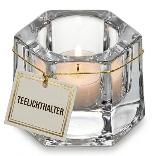 Teelichthalter Kerzenhalter Kerzenständer Klein Bleikristallglas 5 cm