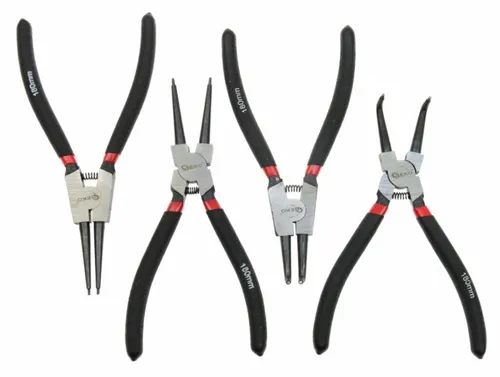 Sprengringzangen Set Seegeringzange Seegeringzangen Satz 180mm 4-tlg