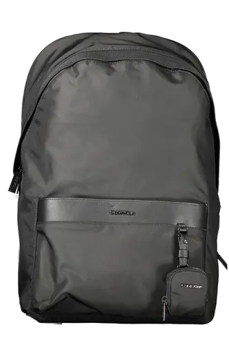 Calvin Klein Cityrucksack CK EST. NYLON ROUND BP schwarz in schwarz von Calvin Klein
