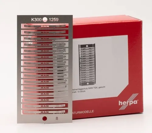 Herpa Zubehör 055338 Steinschlagschutz gelocht MAN TGX 15 Stück 1:87 NEU Ovp