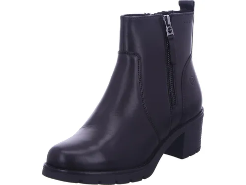 Tamaris COMFORT Damen Winterstiefel aus Leder, gefüttert, Schwarz, 38 EU - Wanderschuhe mit WARMING INSOLE für warme Füße an kalten Tagen und herausnehmbarem Fußbett für individuellen Komfort. Ideal für winterliche Abenteuer und stilvoller Begleiter bei jedem Wetter.