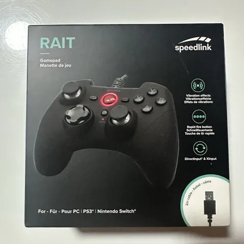 Speedlink RAIT Gamepad - kabelloser Controller für PC, PS3, Switch, mit Vibrationsfunktion und bis zu 8 Stunden Spielzeit