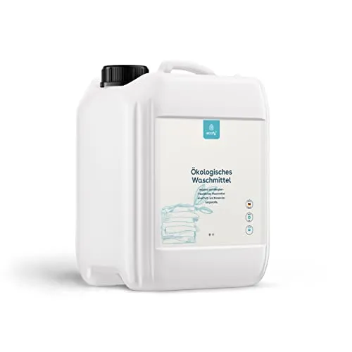 eco:fy Waschmittel flüssig sensitiv - Vegan & Allergikerfreundlich (5 Liter) - Waschmittel für empfindliche Haut, ohne Duft- und Konservierungsstoffe. Ideal für Allergiker und Babywäsche, nachhaltig und 100% Made in Germany.