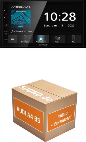 Kenwood DMX5020BTS Autoradio für Audi A4 B5 mit Navigation und Apple CarPlay