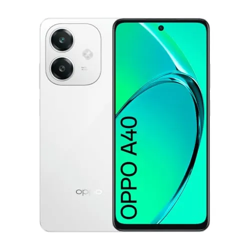 Oppo A40 - Dual SIM, 128GB, 6GB RAM, Starlight White - Simlockfreies Handy mit hochwertigem Design und zwei Jahren Garantie gegen Herstellungsfehler.