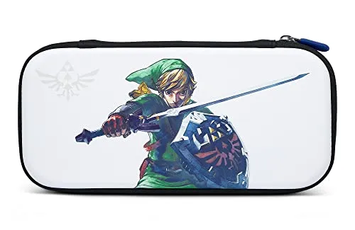 PowerA Schlankes Etui für Nintendo Switch oder Nintendo Switch Lite - Master Sword Defense, Schutzetui, Gaming-Etui, Griff, Konsolentasche, Zubehöraufbewahrung, offiziell lizenziert