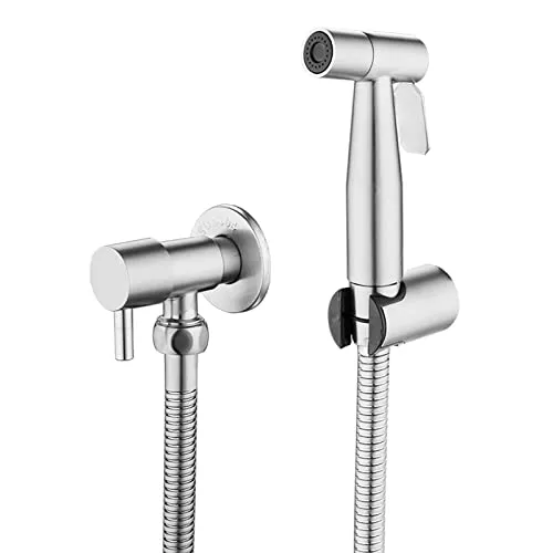 LOSCHEN Bidet Toilettensprüher, Hand Bidet Sprayer, Bidet Handbrause, Edelstahl Duschkopf Bidet Armaturen für Haustierbad/Körperpflege/WC
