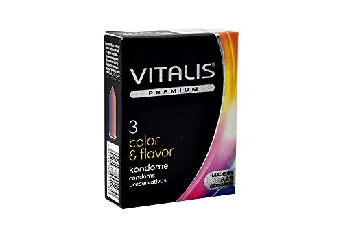 Vitalis color & flavor, 3er Pack Kondome, 3 Stück