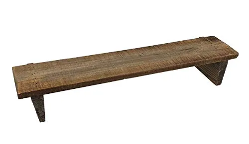 Spetebo Wandregal 58 cm mit Beinen - aus altem Holz - Hängeregal Badregal Küchen Regal zum hängen oder Stellen