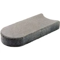 Mähkante klein Grau 24 x 12 x 4,5 cm