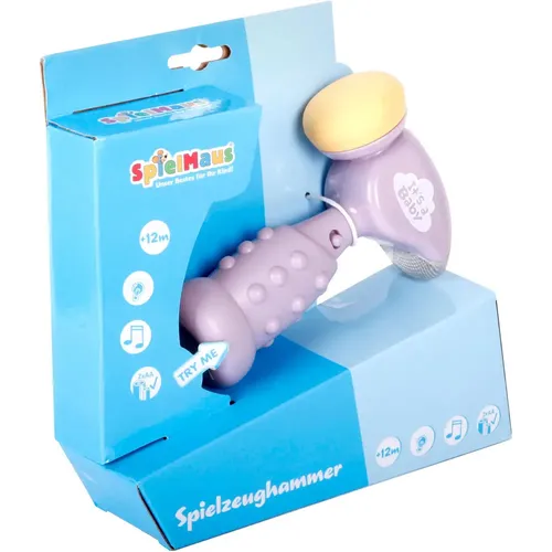 SpielMaus Baby Spielzeughammer mit Licht & Sound