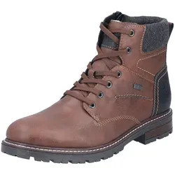 Rieker Herren 32031 Klassische Stiefel, Braun - Wanderschuhe mit kuscheligem Schurwoll-Futter und wasserabweisender RiekerTEX-Membran für besten Komfort und Schutz bei jedem Wetter.