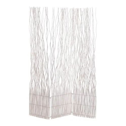 DESIGN DELIGHTS Weiden RAUMTEILER Wave 3 - Stilvoller Paravent - Paravents & Raumteiler: 3-teilige Weidenholz-Trennwand (170x120 cm) für eine stilvolle Raumteilung und gemütliche Atmosphäre in jedem Raum.
