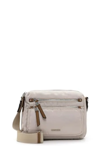 EMILY & NOAH Umhängetasche E&N Esther, beige 400 - Stylische Umhängetasche aus hochwertigem Synthetikmaterial, mit praktischem Reißverschluss und längenverstellbarem Umhängeriemen – ideal für den Alltag.