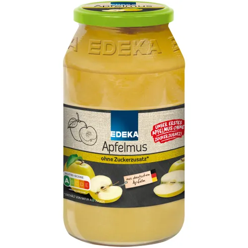 Edeka Apfelmus ohne Zuckerzusatz 710g Glas von EDEKA