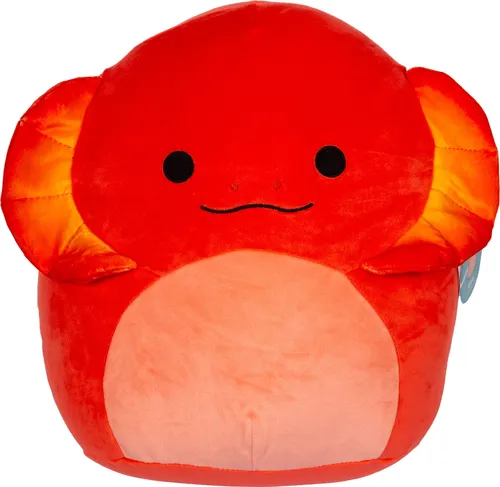 Squishmallows SQCR05415 - Maxie die rote Kragenechse 30 cm, superweiches Kuscheltier für grenzenlosen Spielspaß und Sammelvergnügen