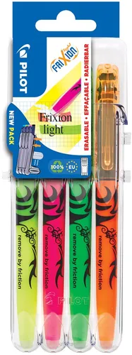 PILOT Textmarker FRIXION light Set2Go 4er Etui von PILOT