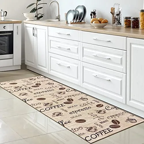CARPETIA Küchenteppich Coffee Cappuccino 80 x 250 cm von Carpetia