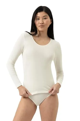 Mey Tagwäsche Exquisite Damen Shirt 1/1 Arm Weiss M(40) - Hochwertiges Damen Shirt aus komfortablem Stoff für den ganzen Tag. Elastische Passform und hygienischer Baumwolleinsatz sorgen für optimalen Tragekomfort und ein frisches Gefühl.