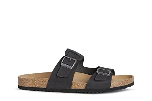 Geox Herren U Ghita B SANDALS, Schwarz, 42 EU