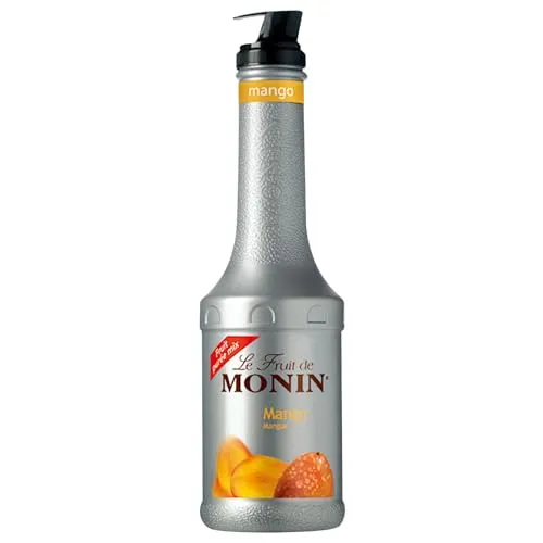 Monin FruchtPüree Mix Mango (1 x 1,0l) - Vielfältige Anwendungen in Cocktails und Smoothies - Natürlich und Praktisch für das ganze Jahr