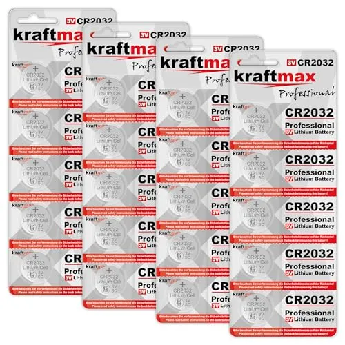 20er Pack CR2032 Lithium Hochleistungs- Batterie für professionelle Anwendungen - Neuste Generation