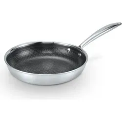 Livington Titan Pan - 28 cm Bratpfanne mit Diamant Anti-Haft-Veredelung - Pfanne für alle Herdarten inkl. Induktion, hitzebeständig bis 260 °C, vereint die Vorteile einer Antihaft-Pfanne mit den krossen Ergebnissen einer Edelstahlpfanne.