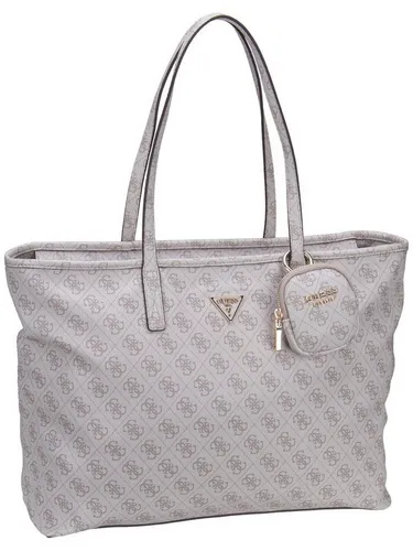 Guess Damen Tasche Power Play II in dark taupe - Beige - Elegante Schultertasche aus robustem Material mit Laptopfach für Geräte bis 42 cm. Geräumige Innenaufteilung mit praktischen Außentaschen und Trolleyhalterung für maximalen Komfort.