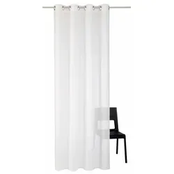 Wirth Vorhang Audrey, Ösen (1 St) - Fertiggardinen in halbtransparenter Leinenoptik, ideal zur schnellen Gestaltung Ihres Wohnraums mit modernem Flair.