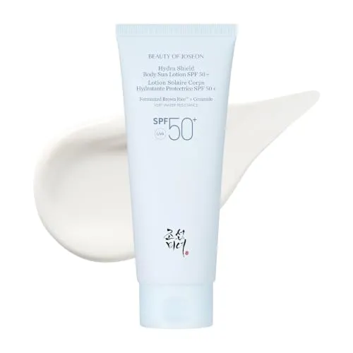 Beauty of Joseon Hydra Shield Body Sun Lotion SPF 50+ Fermented Brown Rice™ + Ceramide | Korean Skincare Koreanische Kosmetik Hydratisierende Sonnencreme Leicht und nicht klebend, 150mL
