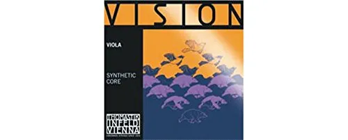 Thomastik Einzelsaite für Viola 4/4 Vision - D-Saite Synthetikkern, Silber umsponnen, mittel